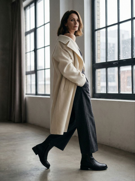 ЖЕНСКИЕ САПОГИ НАТУРАЛЬНАЯ КОЖА / НАТУРАЛЬНЫЙ МЕХ GUGU ГЕРМАНИЯ