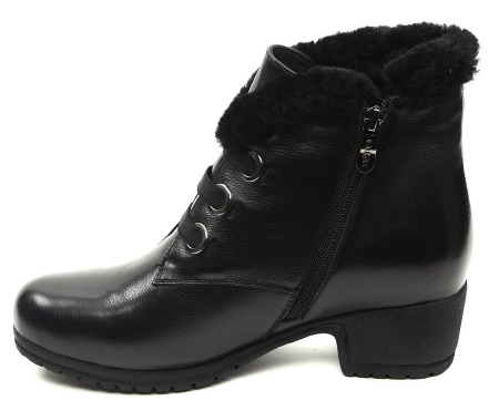 ЖЕНСКИЕ БОТИНКИ НАТУРАЛЬНАЯ КОЖА / НАТУРАЛЬНЫЙ МЕХ GUGU ГЕРМАНИЯ