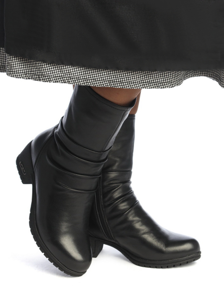 ЖЕНСКИЕ САПОГИ НАТУРАЛЬНАЯ КОЖА / НАТУРАЛЬНЫЙ МЕХ GUGU ГЕРМАНИЯ