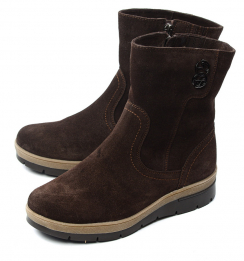 ЖЕНСКИЕ ПОЛУСАПОГИ НАТУРАЛЬНАЯ КОЖА (ЗАМША) / ШЕРСТЬ ЭГО БЕЛАРУСЬ