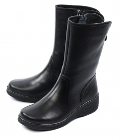 ЖЕНСКИЕ САПОГИ НАТУРАЛЬНАЯ КОЖА / ШЕРСТЬ РОСВЕСТ РОССИЯ