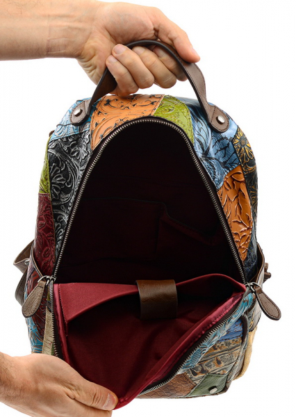 ЖЕНСКИЙ РЮКЗАК НАТУРАЛЬНАЯ КОЖА KIKILOK КОРЕЯ