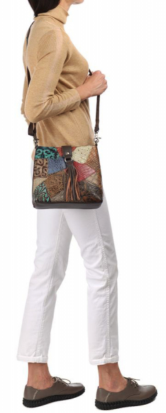 ЖЕНСКАЯ СУМКА НАТУРАЛЬНАЯ КОЖА KIKILOK КОРЕЯ