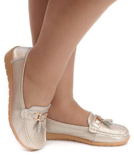 ЖЕНСКИЕ МОКАСИНЫ НАТУРАЛЬНАЯ КОЖА BINIFOOT/BNF ТАЙВАНЬ