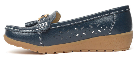 ЖЕНСКИЕ МОКАСИНЫ НАТУРАЛЬНАЯ КОЖА BINIFOOT/BNF ТАЙВАНЬ