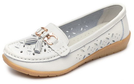 ЖЕНСКИЕ МОКАСИНЫ НАТУРАЛЬНАЯ КОЖА BINIFOOT/BNF ТАЙВАНЬ