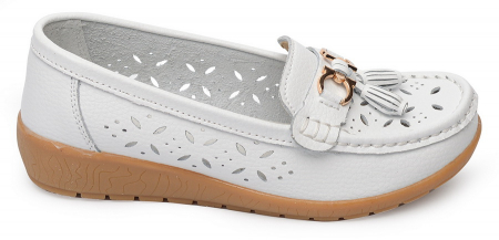 ЖЕНСКИЕ МОКАСИНЫ НАТУРАЛЬНАЯ КОЖА BINIFOOT/BNF ТАЙВАНЬ