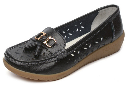 ЖЕНСКИЕ МОКАСИНЫ НАТУРАЛЬНАЯ КОЖА BINIFOOT/BNF ТАЙВАНЬ