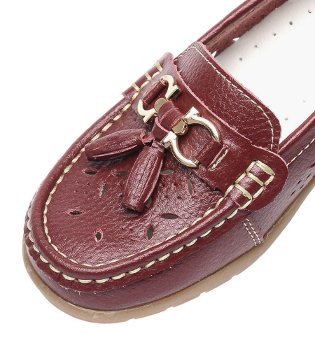 ЖЕНСКИЕ МОКАСИНЫ НАТУРАЛЬНАЯ КОЖА BINIFOOT/BNF ТАЙВАНЬ
