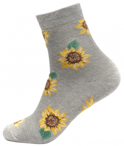 СерыйЦвет: принт: подсолнухи