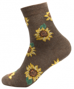 КоричневыйЦвет: принт: подсолнухи