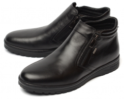 МУЖСКИЕ БОТИНКИ НАТУРАЛЬНАЯ КОЖА / НАТУРАЛЬНЫЙ МЕХ CORVETTO