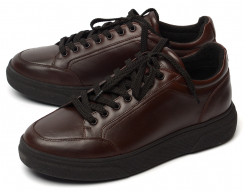 МУЖСКИЕ ПОЛУБОТИНКИ НАТУРАЛЬНАЯ КОЖА / БАЙКА CORVETTO