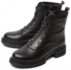 ЖЕНСКИЕ ПОЛУСАПОГИ НАТУРАЛЬНАЯ КОЖА НАТУРАЛЬНЫЙ МЕХ GUGU ГЕРМАНИЯ