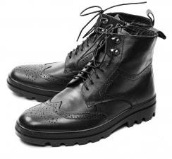 МУЖСКИЕ ПОЛУСАПОГИ НАТУРАЛЬНАЯ КОЖА / НАТУРАЛЬНЫЙ МЕХ МАРКО БЕЛАРУСЬ