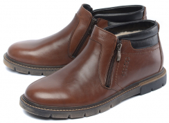 МУЖСКИЕ БОТИНКИ НАТУРАЛЬНАЯ КОЖА/ ШЕРСТЬ BURGERSCHUHE РОССИЯ