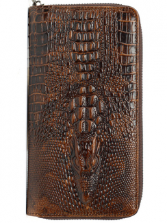 ЖЕНСКИЙ КОШЕЛЕК НАТУРАЛЬНАЯ КОЖА С ТИСНЕНИЕМ  КОРЕЯ