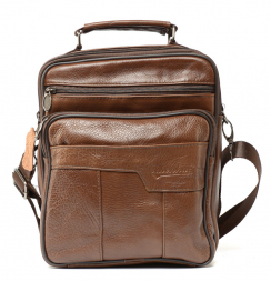 МУЖСКАЯ СУМКА НАТУРАЛЬНАЯ КОЖА ZHENHUC