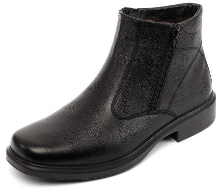 МУЖСКИЕ БОТИНКИ НАТУРАЛЬНАЯ КОЖА / НАТУРАЛЬНЫЙ МЕХ ОТИКО БЕЛАРУСЬ