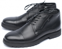 МУЖСКИЕ БОТИНКИ НАТУРАЛЬНАЯ КОЖА / БАЙКА CORVETTO