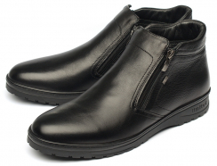 МУЖСКИЕ БОТИНКИ НАТУРАЛЬНАЯ КОЖА / НАТУРАЛЬНЫЙ МЕХ CORVETTO