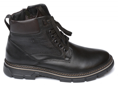 МУЖСКИЕ БОТИНКИ НАТУРАЛЬНАЯ КОЖА / НАТУРАЛЬНЫЙ МЕХ CORVETTO