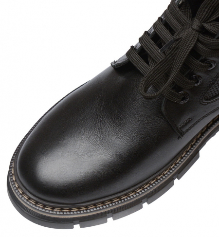 МУЖСКИЕ БОТИНКИ НАТУРАЛЬНАЯ КОЖА / НАТУРАЛЬНЫЙ МЕХ CORVETTO