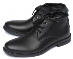 МУЖСКИЕ БОТИНКИ НАТУРАЛЬНАЯ КОЖА / БАЙКА CORVETTO