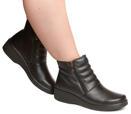 ЖЕНСКИЕ ПОЛУСАПОЖКИ НАТУРАЛЬНАЯ КОЖА / БАЙКА РОСВЕСТ РОССИЯ