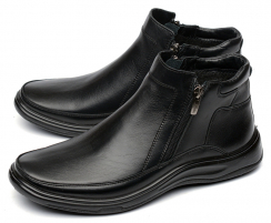 МУЖСКИЕ БОТИНКИ НАТУРАЛЬНАЯ КОЖА / БАЙКА МАРКО БЕЛАРУСЬ