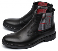 МУЖСКИЕ БОТИНКИ НАТУРАЛЬНАЯ КОЖА / БАЙКА CORVETTO