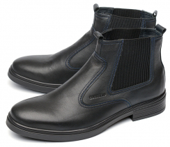 МУЖСКИЕ БОТИНКИ НАТУРАЛЬНАЯ КОЖА / БАЙКА CORVETTO