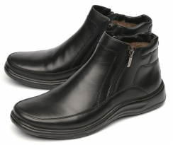 МУЖСКИЕ ПОЛУСАПОГИ НАТУРАЛЬНАЯ КОЖА / НАТУРАЛЬНЫЙ МЕХ МАРКО БЕЛАРУСЬ