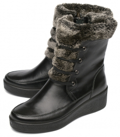 ЖЕНСКИЕ ПОЛУСАПОГИ НАТУРАЛЬНАЯ КОЖА  / ШЕРСТЬ МАРКО БЕЛАРУСЬ