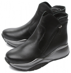 ЖЕНСКИЕ БОТИНКИ НАТУРАЛЬНАЯ КОЖА/ШЕРСТЬ  CORVETTO