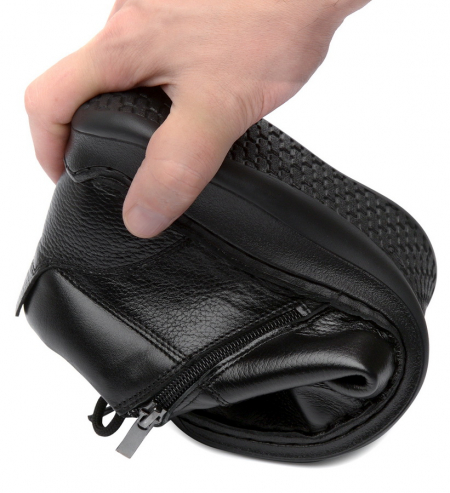 МУЖСКИЕ ПОЛУБОТИНКИ НАТУРАЛЬНАЯ КОЖА/ШЕРСТЬ CORVETTO