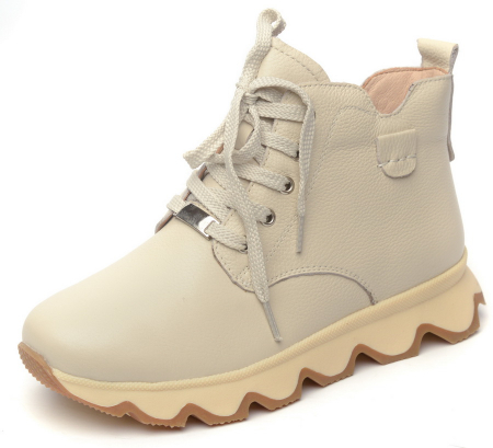 ЖЕНСКИЕ БОТИНКИ НАТУРАЛЬНАЯ КОЖА НАТУРАЛЬНЫЙ МЕХ GUGU ГЕРМАНИЯ