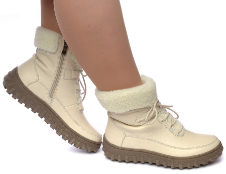 ЖЕНСКИЕ БОТИНКИ НАТУРАЛЬНАЯ КОЖА НАТУРАЛЬНЫЙ МЕХ GUGU ГЕРМАНИЯ