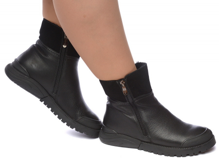 ЖЕНСКИЕ БОТИНКИ НАТУРАЛЬНАЯ КОЖА НАТУРАЛЬНЫЙ МЕХ GUGU ГЕРМАНИЯ