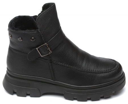 ЖЕНСКИЕ БОТИНКИ НАТУРАЛЬНАЯ КОЖА НАТУРАЛЬНЫЙ МЕХ GUGU ГЕРМАНИЯ