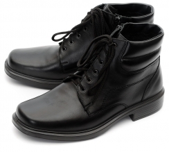 МУЖСКИЕ БОТИНКИ НАТУРАЛЬНАЯ КОЖА / НАТУРАЛЬНЫЙ МЕХ ОТИКО БЕЛАРУСЬ