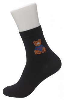 ЧерныйЦвет: принт: мишки