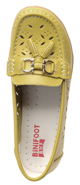 ЖЕНСКИЕ МОКАСИНЫ НАТУРАЛЬНАЯ КОЖА BINIFOOT/BNF ТАЙВАНЬ