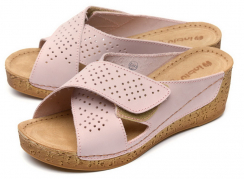 ЖЕНСКИЕ БОСОНОЖКИ НАТУРАЛЬНАЯ КОЖА INBLU