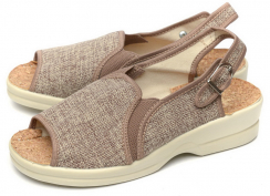 ЖЕНСКИЕ БОСОНОЖКИ ТЕКСТИЛЬ ADANEX