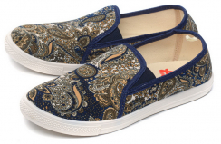 СинийЦвет: принт: огурцы