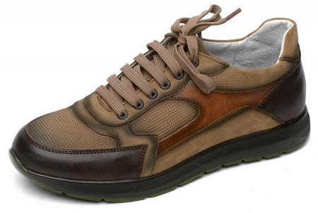 МУЖСКИЕ ПОЛУБОТИНКИ ПОЛУСПОРТИВНЫЕ НАТУРАЛЬНАЯ КОЖА CORVETTO ИТАЛИЯ