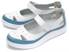 Белый/Голубой