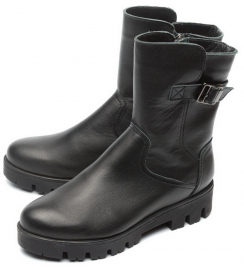 ЖЕНСКИЕ ПОЛУСАПОГИ НАТУРАЛЬНАЯ КОЖА /ШЕРСТЬ РОССИЯ