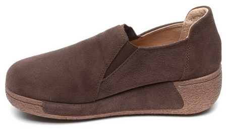 ЖЕНСКИЕ МОКАСИНЫ НА ТАНКЕТКЕ НАТУРАЛЬНАЯ КОЖА (ЗАМША) BINIFOOT/BNF ТАЙВАНЬ